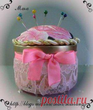 Игольница из баночки - МК