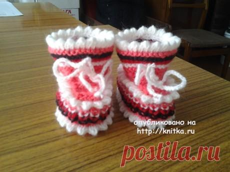 Вязание пинеток спицами. Работы Риммы, Вязание для детей