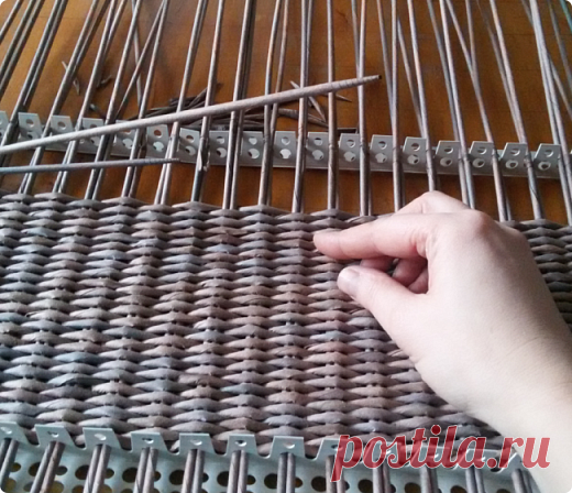 Станок для плетения из газетных трубочек