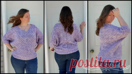 Пуловер Sum Of Its Parts - Бесплатный образец вязания крючком · I Need It Crochet Designs