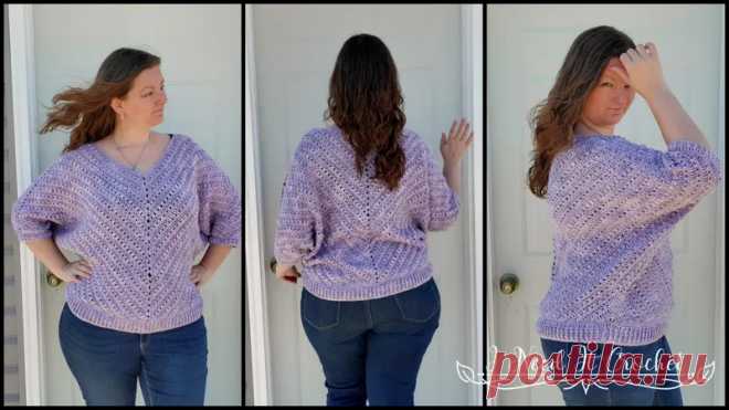 Пуловер Sum Of Its Parts - Бесплатный образец вязания крючком · I Need It Crochet Designs