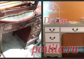 Hometalk :: Repurposed Dresser Into Custom Kitchen Island