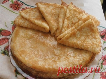 Блинчики с сахаром и маслом — Домашние заботы