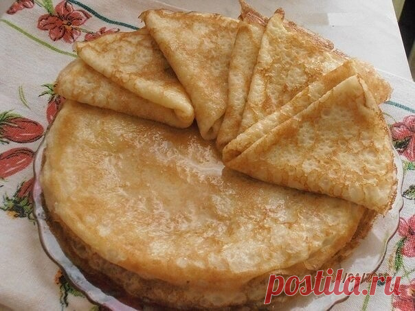 Блинчики с сахаром и маслом — Домашние заботы