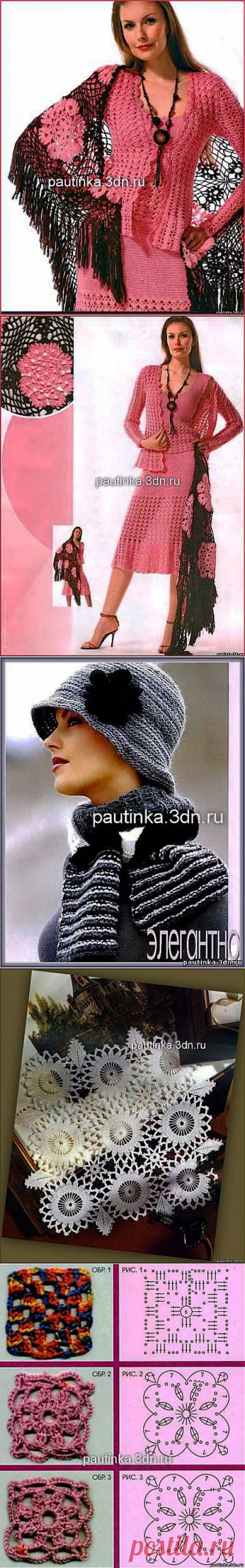 Уроки вязания крючком - Вязание крючком, мотивы, схемы для вязания крючком