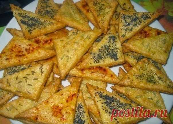 Лучшие кулинарные рецепты: Тающие треугольнички