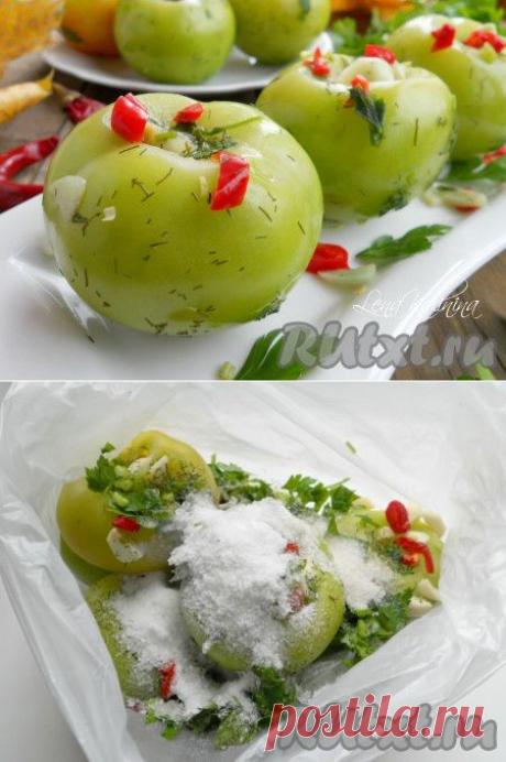 Способ засолки зеленых помидоров (рецепт с фото) | RUtxt.ru