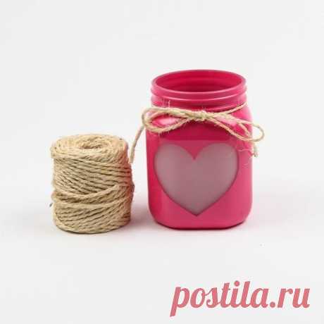 Фонарик из стеклянной банки..