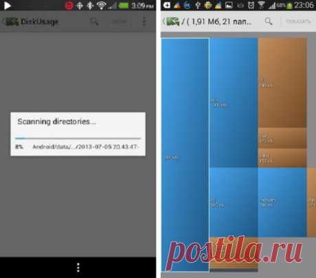 Что занимает место в памяти android и как ее очистить