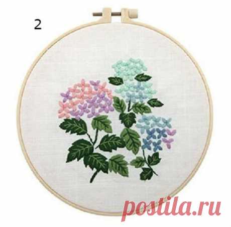 Hand Embroidery Botanical Needlepoint Kit DIY Craft Kit | Etsy