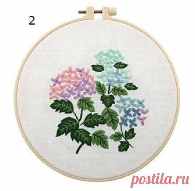 Hand Embroidery Botanical Needlepoint Kit DIY Craft Kit | Etsy