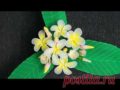 Tập 1: Làm HOA ĐẠI bằng vải voan - How to make FRANGIPANI stocking flower