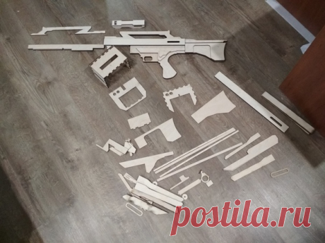 Штурмовая винтовка Атласа из Borderlands Автор Meariku на pikabu #DIY_Идеи #оружие #косплей #фанера #diy #Borderlands
