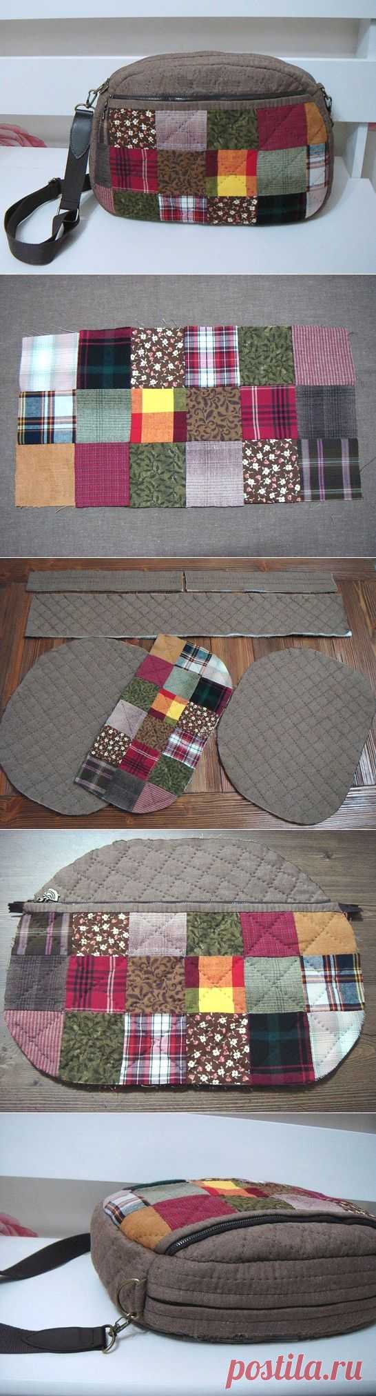 Patchwork Bag Tutorial. Сумка печворк ~ HandMadiya.com