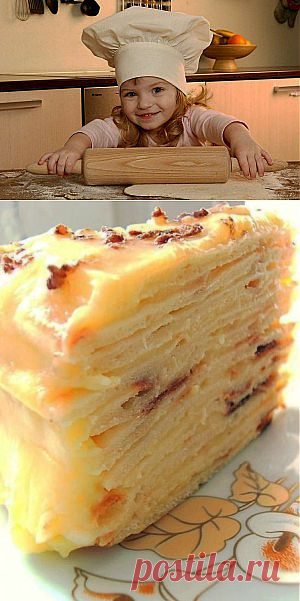 Сказочно вкусный торт с творожным заварным кремом | Готовим вместе
