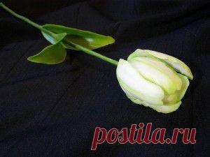 Как сделать тюльпан из полимерной глины. Фото урок. | Творческие мастер-классы по рукоделию и кулинарии.