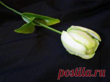 Как сделать тюльпан из полимерной глины. Фото урок. | Творческие мастер-классы по рукоделию и кулинарии.