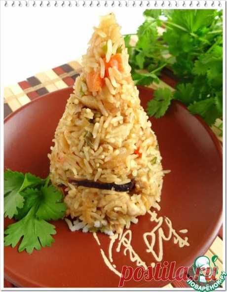 Рис по-малазийски с куриным филе и грибами - кулинарный рецепт
