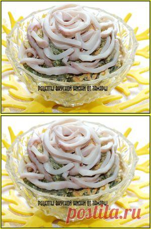 с  кальмарами . Рецепт c фото, мы подскажем, как приготовить!