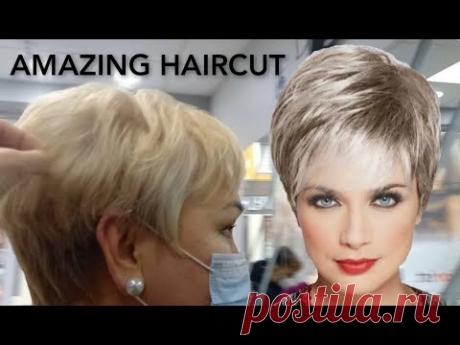 Amazing hairstyle(EĞİTİM 57) #Shorthaircut #Modernsaç #Kısasaç #Saçkesimi #Haircut #Amazinghair