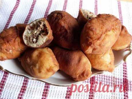 Пирожки с мясом из творожного теста - старый семейный рецепт : Выпечка несладкая