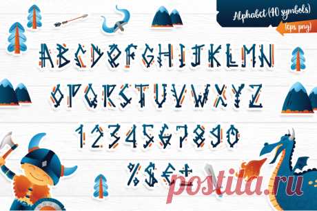 Vikings vector clip art illustration set By BRANDiANNA | TheHungryJPEG.com