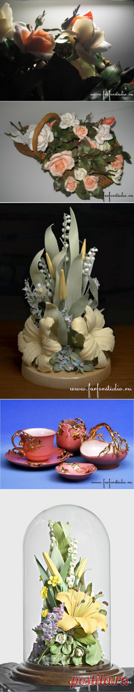 Фарфор из мастерской Людмилы Каминской