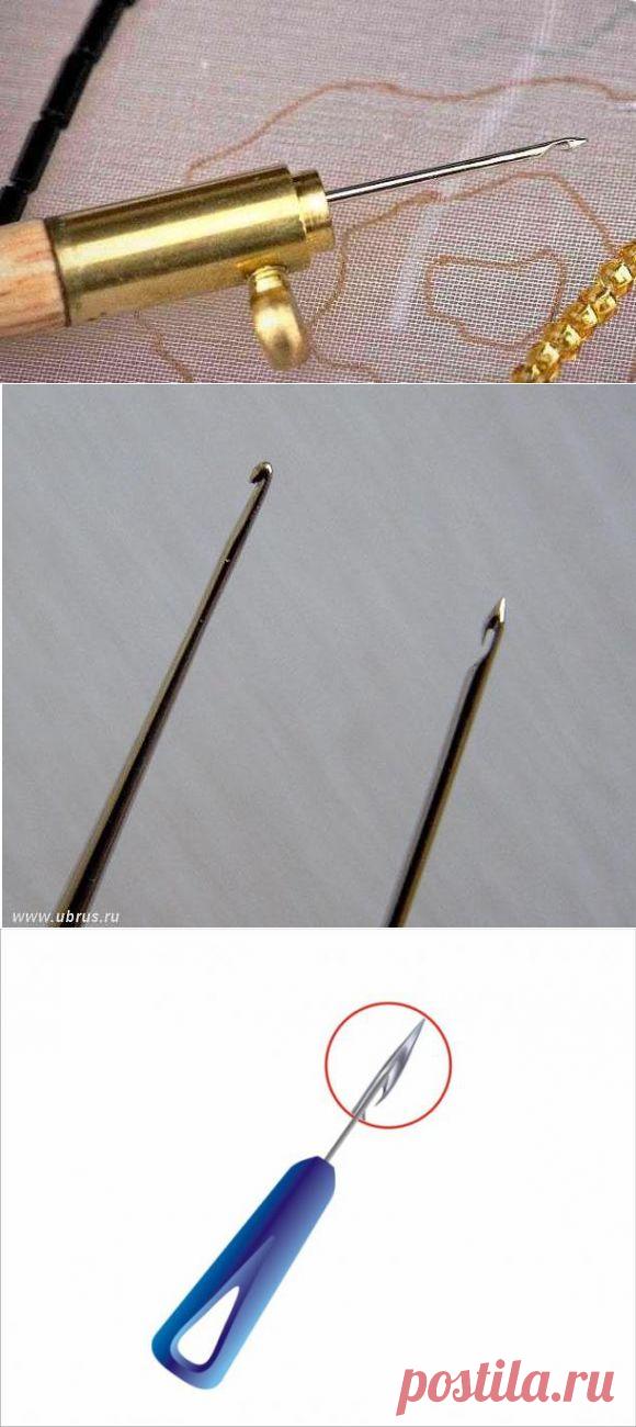 Крючки для тамбурной вышивки и технология вышивания