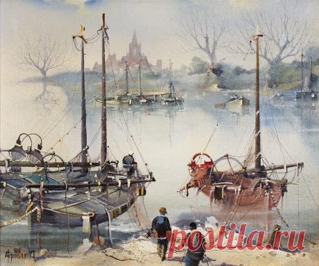 Художник самоучка Jorge Aguilar-Agon (Spanish, Barcelona, born 1936)... "Я всегда был того мнения, что художниками рождаются".