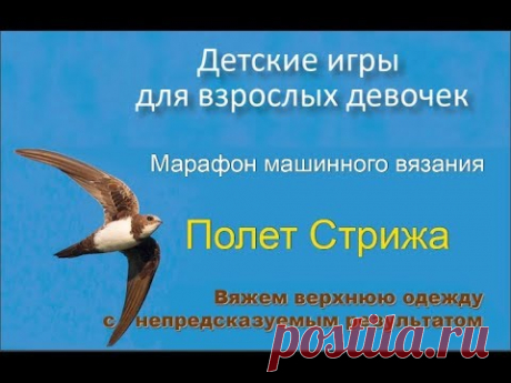 Бесплатный марафон машинного вязания &quot;Полет стрижа&quot;