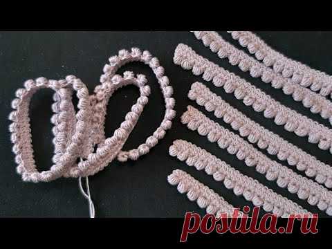 Урок 7 Широкий шнур-гусеничка с узелками. Блузка. Пепельно-розовая мечта. Ирландское кружево Сrochet