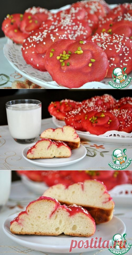 Крендельки в глазури с кунжутом - кулинарный рецепт