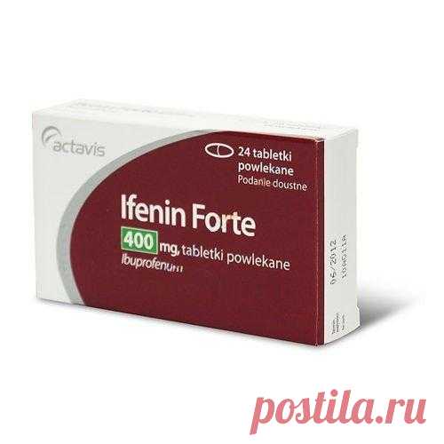 IFENIN FORTE 400mg x 24 tablets IFENIN FORTE UK is a medicine that contains ibuprofen responsible for alleviating mild or moderate pain and reducing swelling and fever.