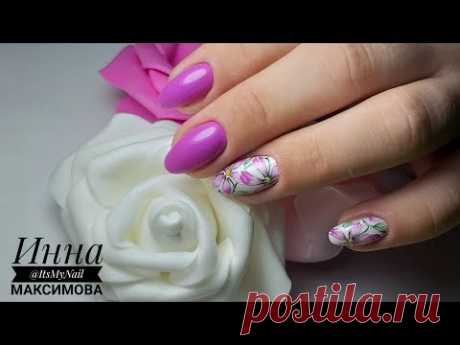 ❤ ПОШАГОВЫЙ мастер класс ❤ ЦВЕТОЧНЫЙ дизайн ❤ ONLY FRENCH ❤
