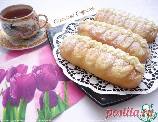 Нежнейшие булочки со сливочным кремом – кулинарный рецепт
