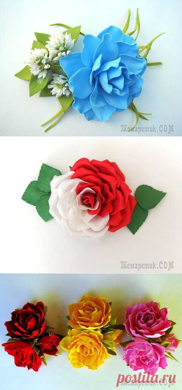 Заколки из фоамирана
