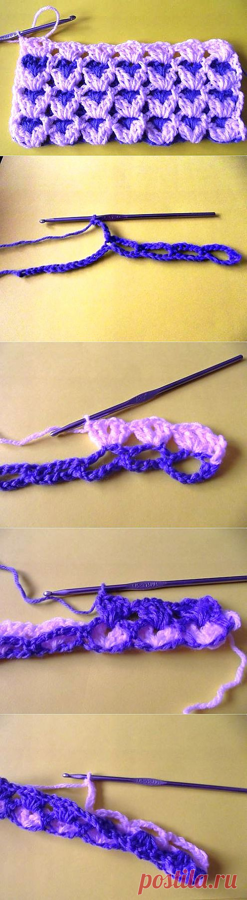 Красивый узор для пледа.