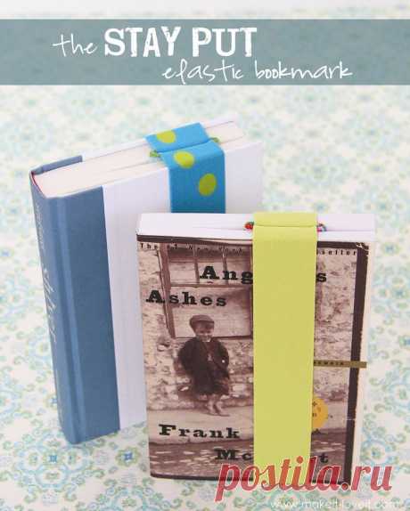 The 'STAY PUT' Elastic Bookmark....{never lose your place again!} | Make It and Love It