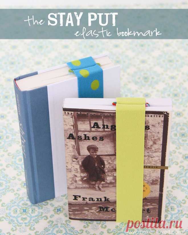 The 'STAY PUT' Elastic Bookmark....{never lose your place again!} | Make It and Love It