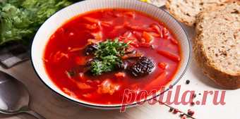 Постный борщ с черносливом в мультиварке - Рецепты для Мультиварки