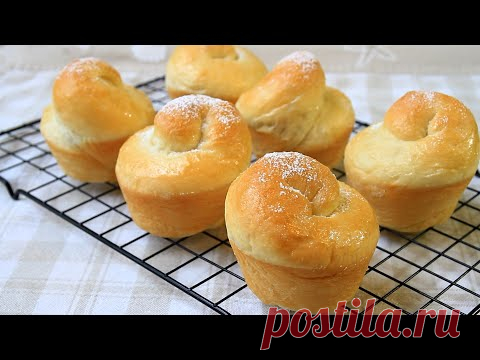 Влейте тесто в муку, вы удивитесь результату! Супер мягкий маслянистый хлеб!