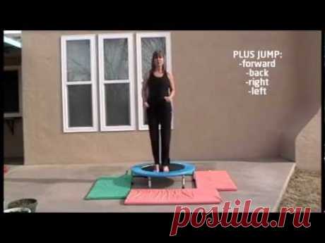 A Fun Mini Trampoline Workout # 1, rebounding exercise with Coach Lucille Brasher