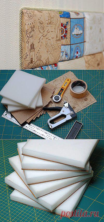 Как сделать мягкое изголовье кровати. Мастер-класс | Умелые ручки