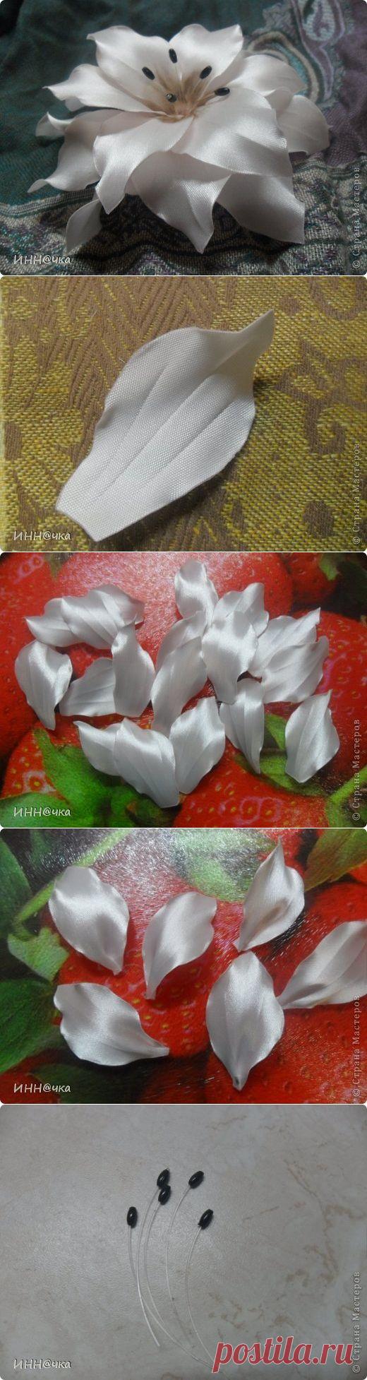 МК ЛИЛИИ из атласной ленты