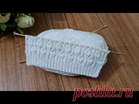 İki şiş çok güzel örgü modeli / yelek hırka bere örgü modelleri