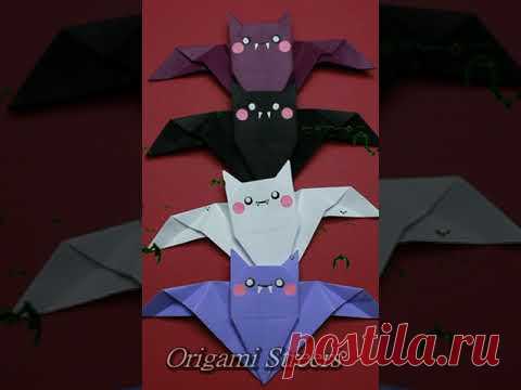 Оригами летучая мышь