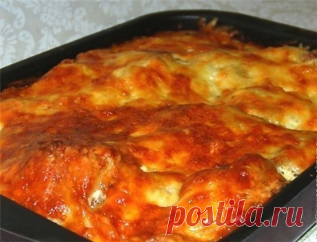 Курица запеченная с божественно вкусной гречкой в сырной корочке