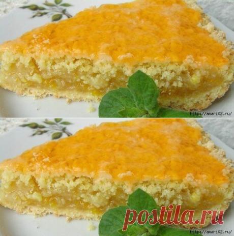 Лимонный пирог, почти ватрушка.