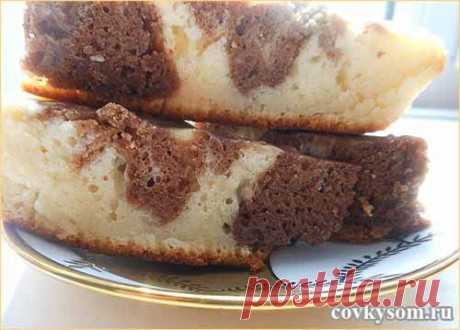 Пирог "Зебра" в мультиварке | Искусница