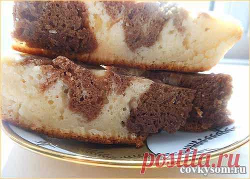 Пирог "Зебра" в мультиварке | Искусница